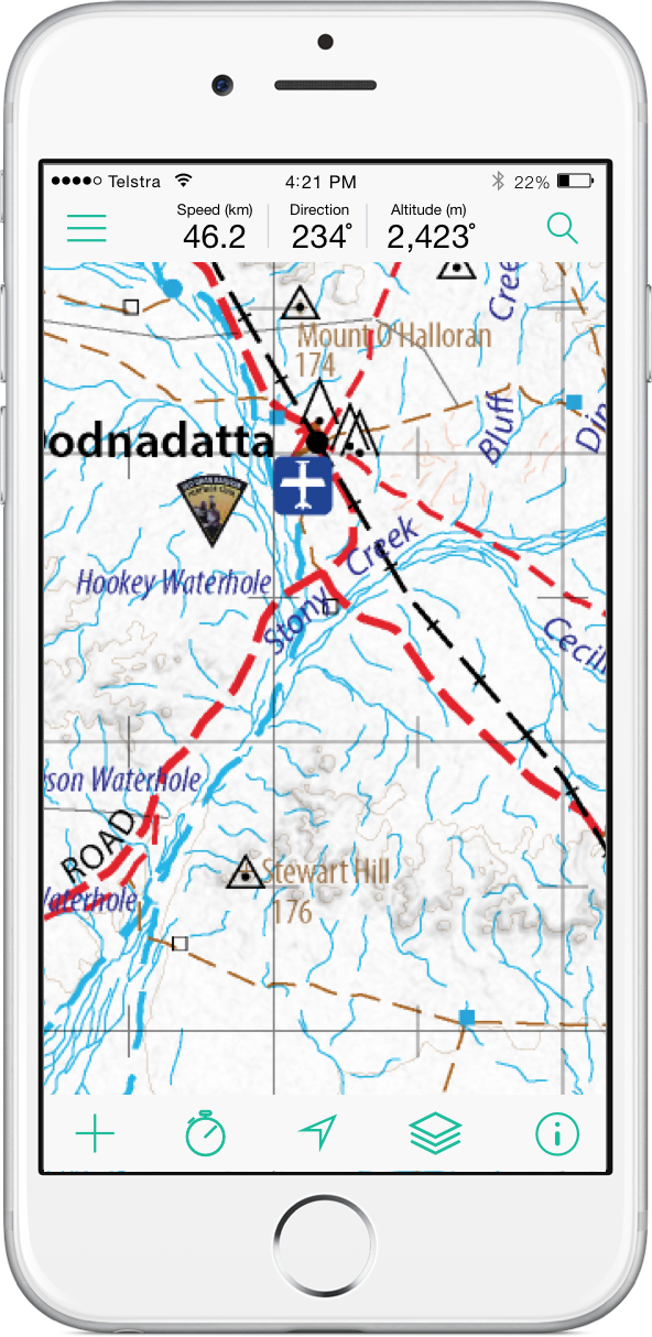 Mud Map 4WD maps on iPhone