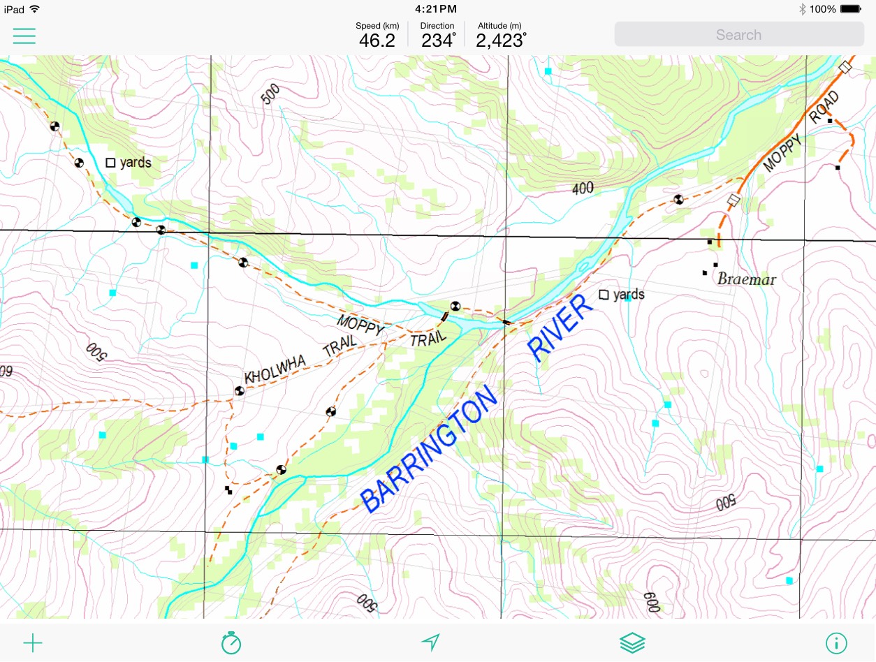 NSW LPI Topo maps on iPad