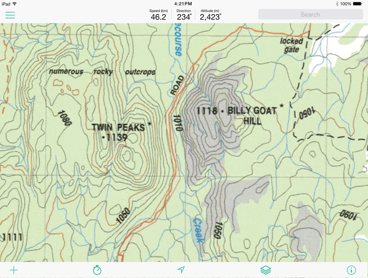 QLD Sunmap Topo maps on iPad